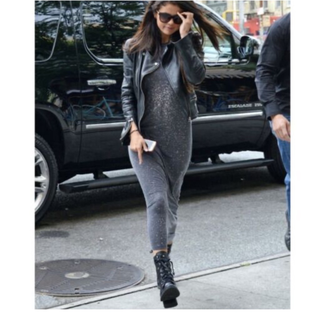 IRO Lina Robe Dress in Dark Grey‎